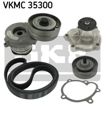Водяной насос + комплект ручейковых ремней SKF VKMC 35300