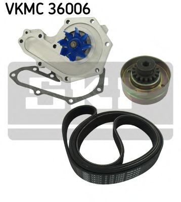 Водяной насос + комплект ручейковых ремней SKF VKMC 36006