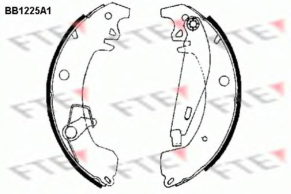 Комплект тормозных колодок FTE BB1225A1