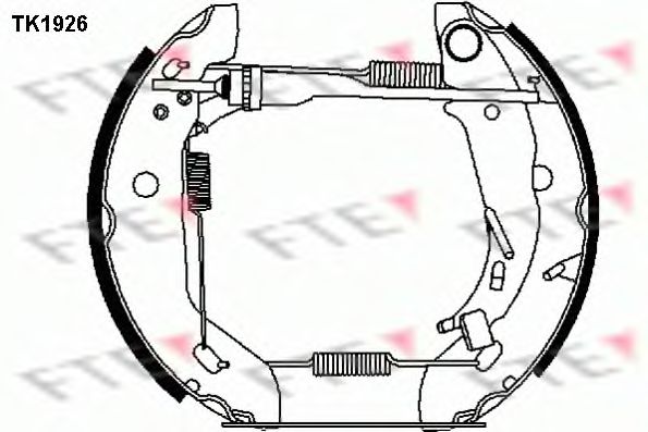 Комплект тормозных колодок FTE TK1926