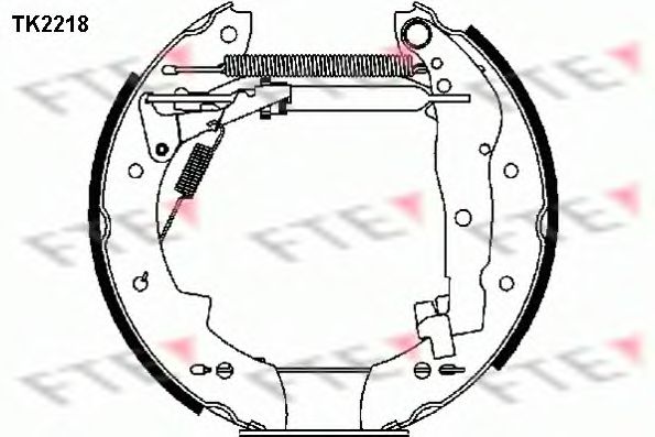 Комплект тормозных колодок FTE TK2218