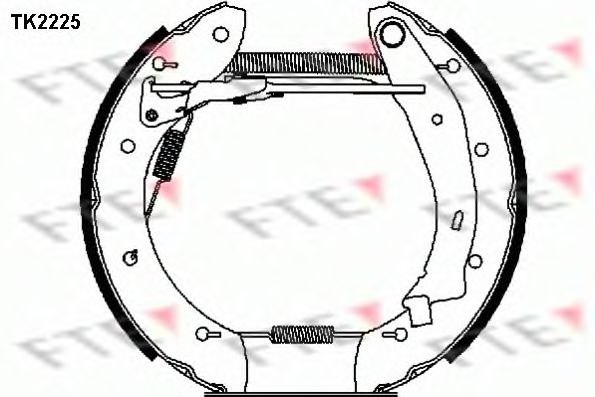 Комплект тормозных колодок FTE TK2225