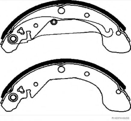 Комплект тормозных колодок HERTH+BUSS JAKOPARTS J3500909