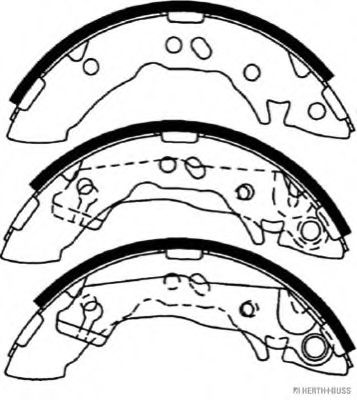 Комплект тормозных колодок HERTH+BUSS JAKOPARTS J3500516