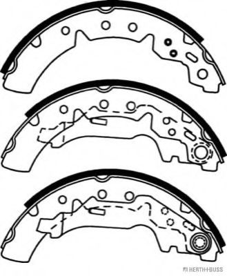 Комплект тормозных колодок QH Benelux BS1017