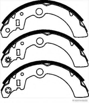 Комплект тормозных колодок HERTH+BUSS JAKOPARTS J3508025