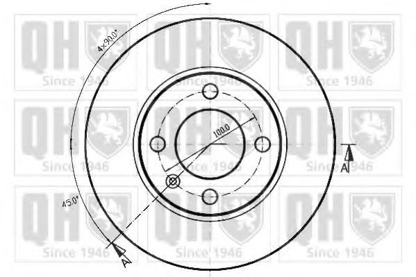Тормозной диск TRW DF1550