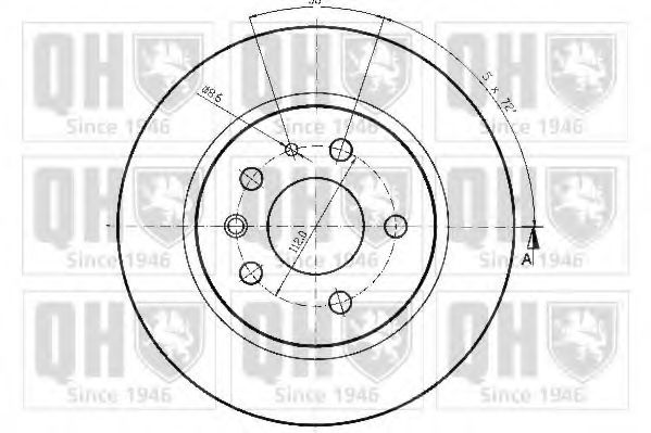 Тормозной диск BACHMANN 1122