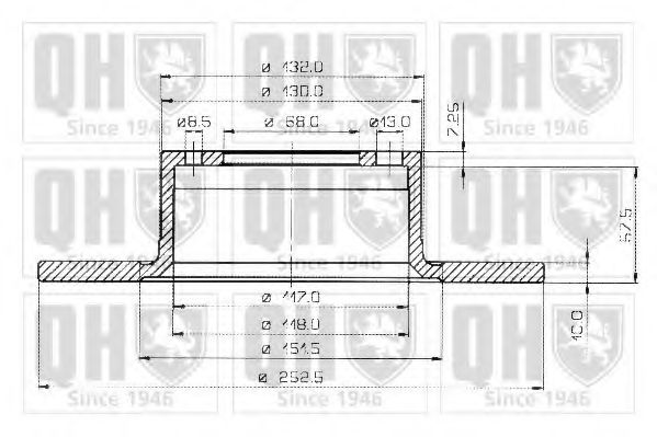 Тормозной диск QUINTON HAZELL BDC3133