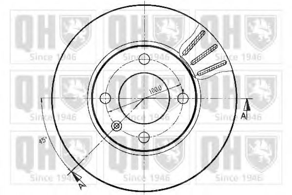 Тормозной диск A.P. BG2109