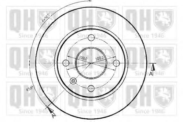 Тормозной диск BACHMANN 0615