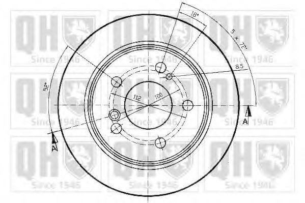 Тормозной диск BACHMANN 1120