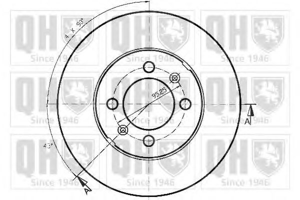 Тормозной диск BRAKE PARTS INC. 951085