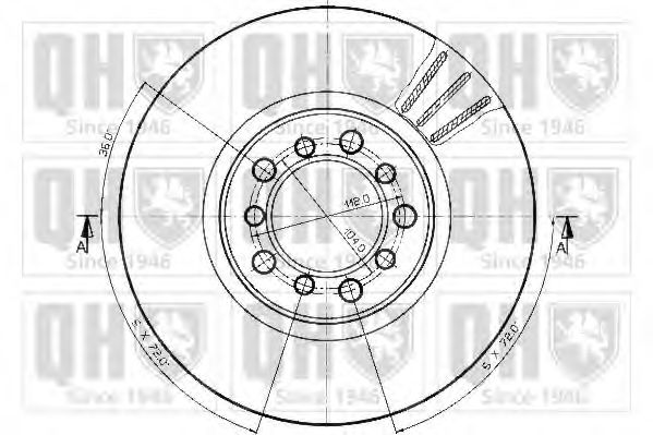Тормозной диск BACHMANN 1121
