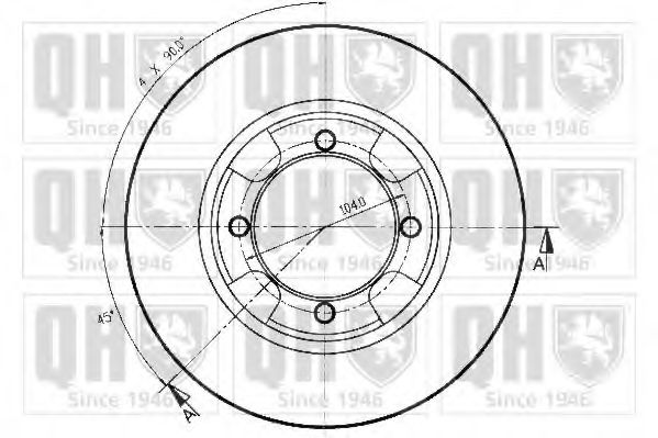 Тормозной диск BACHMANN 1213