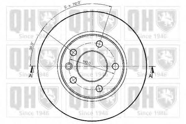 Тормозной диск BACHMANN 1418