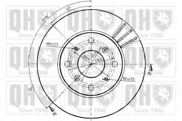 Тормозной диск BRAKE PARTS INC. 952010