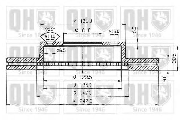 Тормозной диск RAYBESTOS 96088