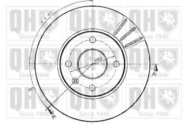 Тормозной диск BRAKE PARTS INC. 86028