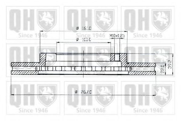 Тормозной диск QUINTON HAZELL BDC3677