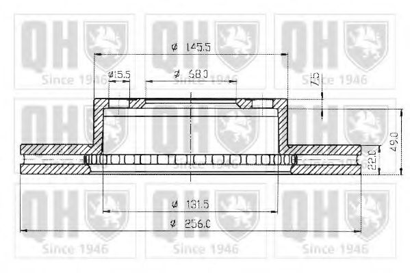 Тормозной диск QUINTON HAZELL BDC3767