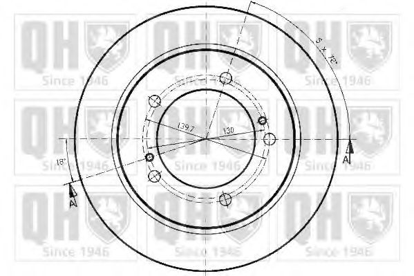 Тормозной диск QUINTON HAZELL BDC3779