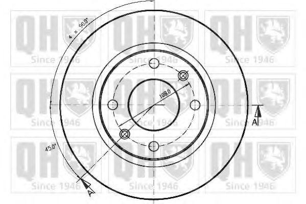 Тормозной диск BRAKE PARTS INC. 955269