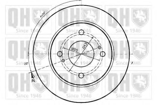 Тормозной диск BRAKE PARTS INC. 955202