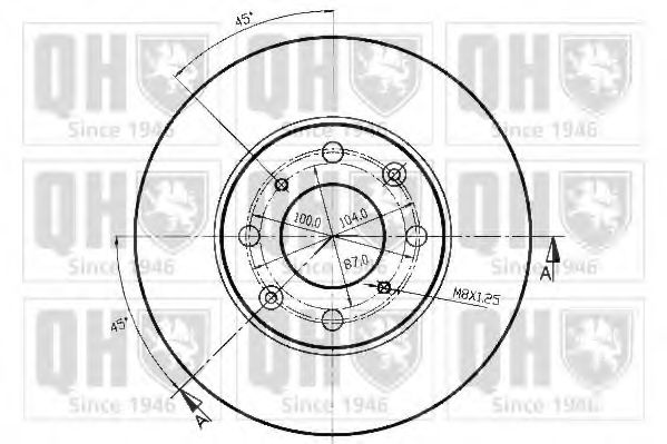 Тормозной диск BENDIX 345193