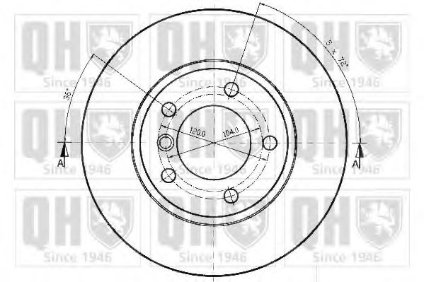 Тормозной диск BRAKE PARTS INC. 955154