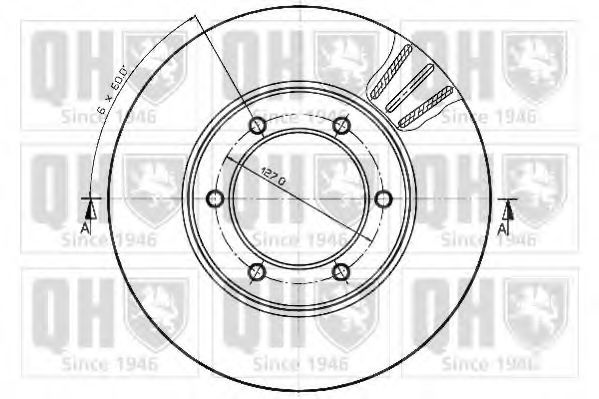 Тормозной диск QUINTON HAZELL BDC3819