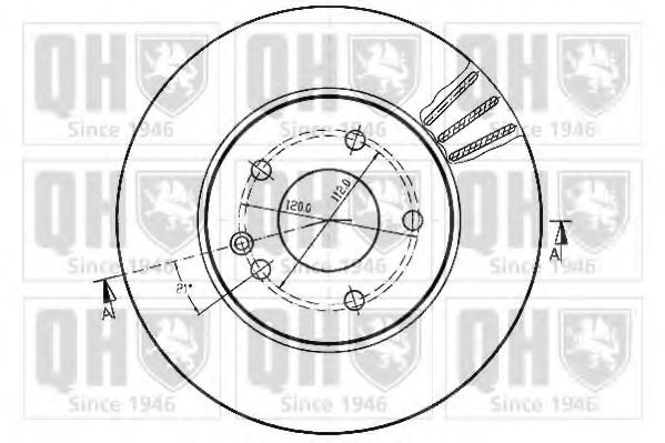 Тормозной диск BACHMANN 1138