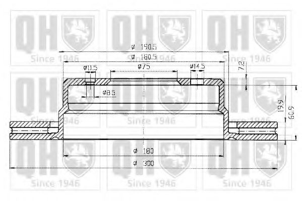 Тормозной диск BACHMANN 0333