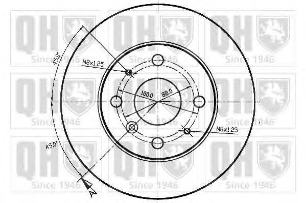 Тормозной диск BACHMANN 2230