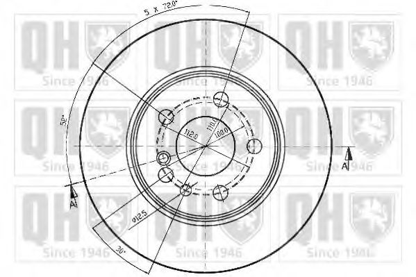 Тормозной диск BACHMANN 1133