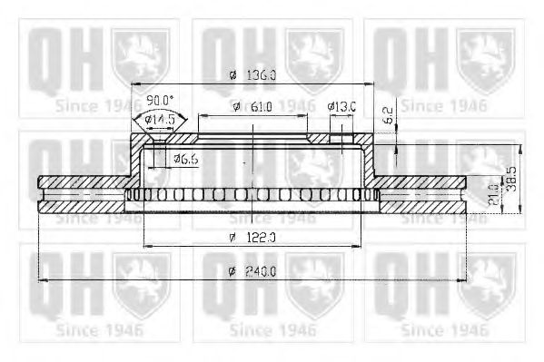 Тормозной диск AE ADH24328