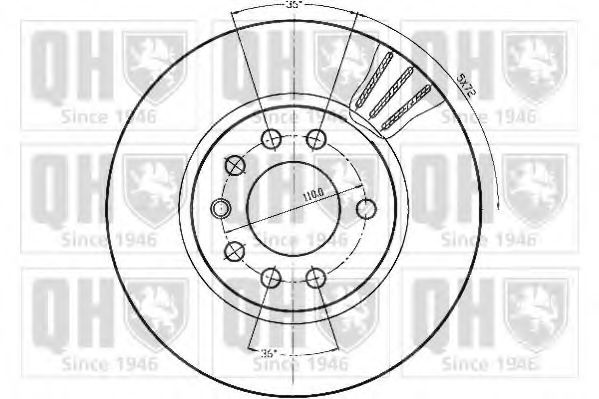 Тормозной диск BRAKE PARTS INC. 955213