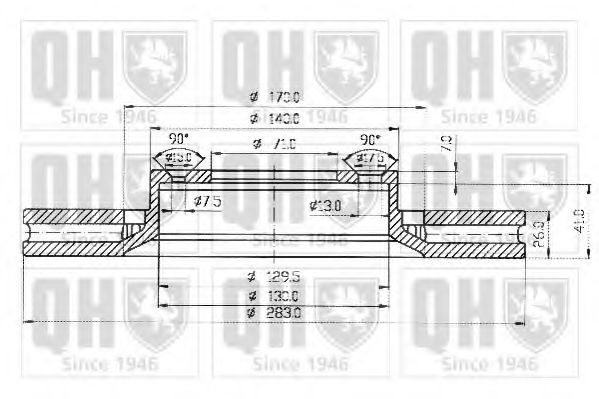 Тормозной диск QUINTON HAZELL BDC4507