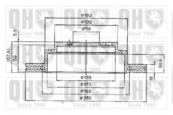 Тормозной диск QUINTON HAZELL BDC4642