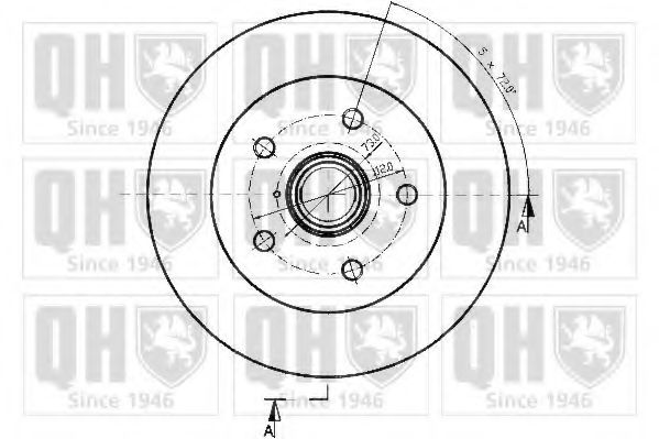 Тормозной диск SEBRO 7107