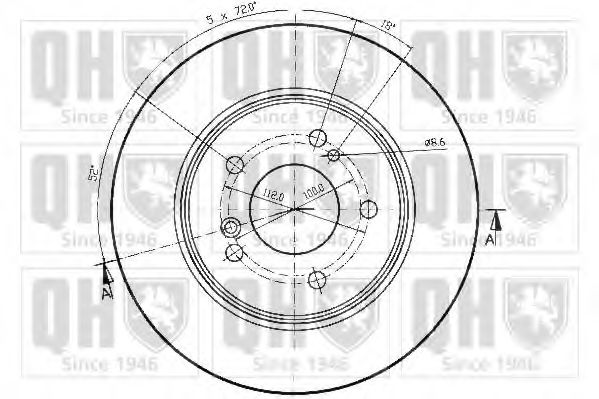 Тормозной диск BACHMANN 1124