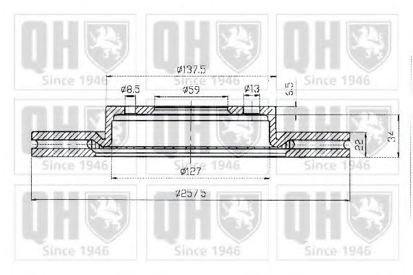Тормозной диск METZGER 1221024