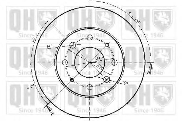 Тормозной диск AE ADC44350