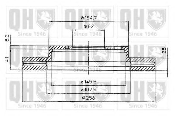 Тормозной диск BRAKE PARTS INC. 955334