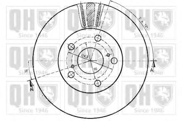 Тормозной диск BRAKE PARTS INC. 955339