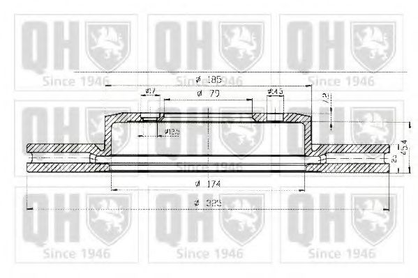 Тормозной диск QUINTON HAZELL BDC5228