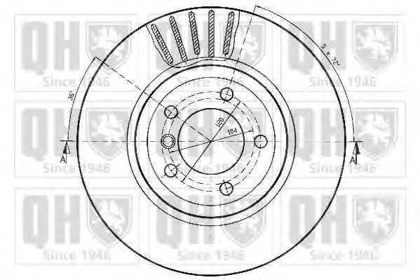 Тормозной диск N.AMERICA PARTS DIST NBD1007