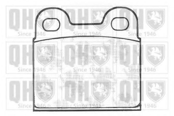 Комплект тормозных колодок, дисковый тормоз QUINTON HAZELL BP130