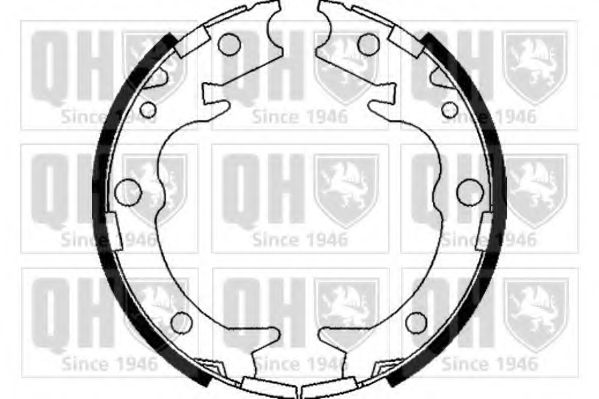 Комплект тормозных колодок, стояночная тормозная система QUINTON HAZELL BS1095
