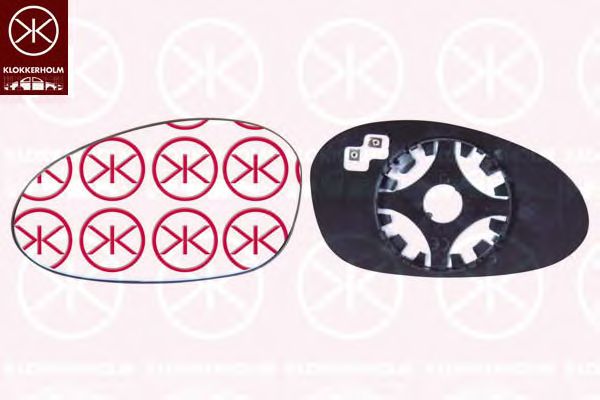 Зеркальное стекло, наружное зеркало KLOKKERHOLM 00621061